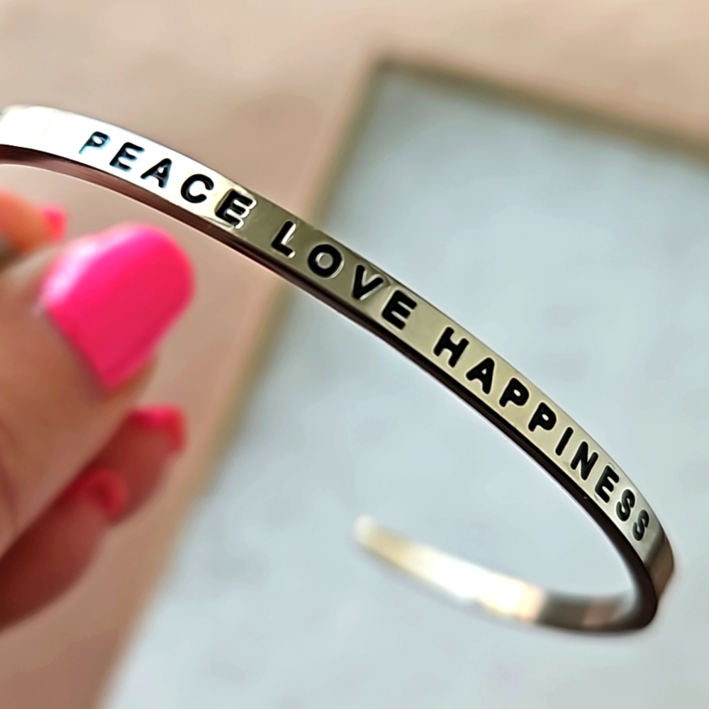 Peace, Love, Happiness Bracelet
